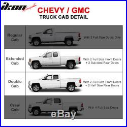 Fits 07-17 Silverado GMC Sierra Extended Cab 5In Stainless Steel Side Step Bars