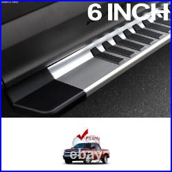 Fits 07-18 Chevy Silverado Crew 6 Silver OE Aluminum Side Step Running Boards