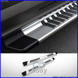 Fits 07-18 Chevy Silverado Crew 6 Silver OE Aluminum Side Step Running Boards