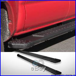 Fits 07-18 Chevy Silverado Extended Cab 5 Matte Blk TI Aluminum Running Boards