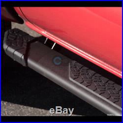 Fits 07-18 Chevy Silverado Extended Cab 5 Matte Blk TI Aluminum Running Boards
