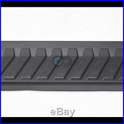 Fits 07-18 Chevy Silverado Extended Cab 6 Matte Blk OE Aluminum Running Boards