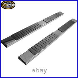 Fits 07-18 Chevy Silverado Sierra 1500 Crew Cab 5inch Nerf Bar Running Boards SS