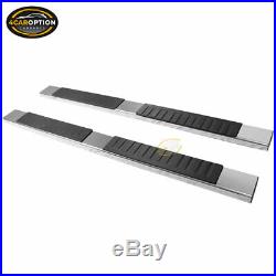 Fits 07-18 Chevy Silverado Sierra 1500 Ext Cab Nerf Bar Running Boards Chrome 6