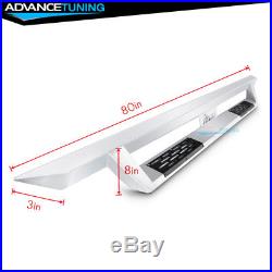 Fits 07-18 Chevy Silverado Sierra Extended Cab Side Step Bar Running Boards Pair