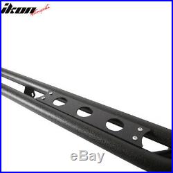 Fits 07-18 GMC Sierra/Chevy Silverado Extended Cab 6 Nerf Bars Side Armor Black