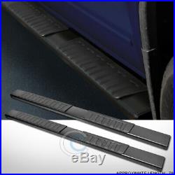 Fits 07-18 Silverado Ext/Double 6Aluminum Blk Side Step Rail Running Boards