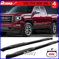 Fits 07-18 Silverado GMC Sierra Extended Cab 4 Inch Curved Nerf Bars Side Steps