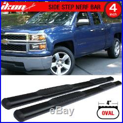 Fits 07-18 Silverado GMC Sierra Extended Cab 4 Inches Side Steps Running Boards