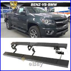 Fits 15-18 Chevy Colorado GMC Canyon Crew Cab 76inch Running Boards Black