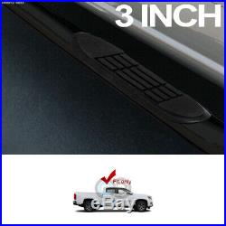 Fits 15-19 Colorado/Canyon Crew Cab 3 Blk Side Step Nerf Bars Running Boards hd