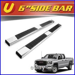 Fits 2007-2018 GMC Sierra 1500 Extended Cab Aluminum Side Steps Running Boards
