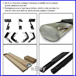 Fits 99-13 Silverado Extended Cab 4In Stainless Steel Side Step Running Boards
