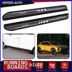 Fits ALL NEW Chevrolet TRAX 2023 2024 Running Board Side Step Pedals Nerf Bar