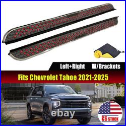 Fits for Chevrolet Tahoe 2021 2025 Side Step Pedal Nerf Bar Running Board Alu