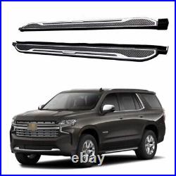 Fixed Side Steps Running Boards Fits for Chevrolet Tahoe 2021-2024 Bar Pedals