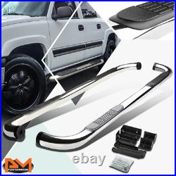 For 00-14 Avalanche/Suburban/Yukon XL 3 Side Step Nerf Bar Running Board Chrome
