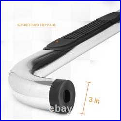 For 00-14 Avalanche/Suburban/Yukon XL 3 Side Step Nerf Bar Running Board Chrome