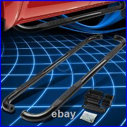 For 00-14 Avalanche Yukon Crew Cab 3 Black Curved Side Step Bar Running Boards