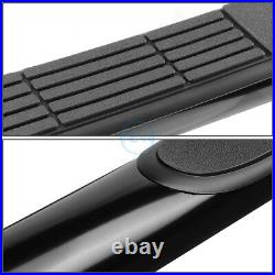 For 00-14 Avalanche Yukon Crew Cab 3 Black Curved Side Step Bar Running Boards