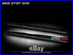 For 01-14 Silverado/Sierra Crew Cab 5 Matte Black Side Step Bars Running Boards