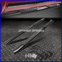 For 01-16 Chevy Silverado Crew 5black Curved Oval Step Nerf Bar Running Board
