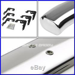For 01-16 Chevy Silverado Crew 5chrome Curved Oval Step Nerf Bar Running Board