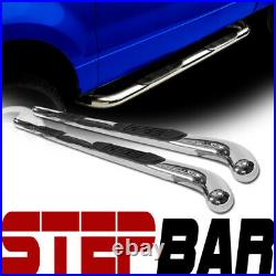 For 02-09 Envoy Xl/Trailblazer Ext 3 Chrome Stainless Step Bars Running Boards