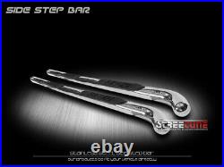For 02-09 Envoy Xl/Trailblazer Ext 3 Chrome Stainless Step Bars Running Boards