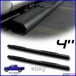 For 04-12 Colorado/Canyon Crew 4 Matte Black Oval Side Step Bars Running Boards