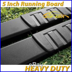 For 04-12 Colorado / Canyon Crew Cab 5 Running Board Nerf Bar Side Step H Black