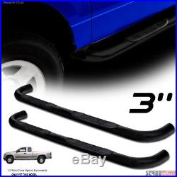 For 04-12 Colorado/Canyon Extended Cab 3 Blk Side Step Nerf Bar Running Board J