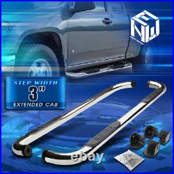 For 04-12 Colorado Canyon Extended Cab 3 Chrome SS Side Step Bar Running Boards