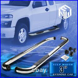 For 04-12 Colorado Canyon Extended Cab 3 Chrome Side Step Bar Running Boards