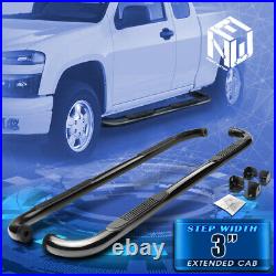 For 04-12 Colorado Canyon Extended Cab 3 Curved Side Step Bar Running Boards