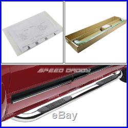 For 04-12 Colorado/canyon Ext Cab 4dr Chrome 3 Side Step Nerf Bar Running Board