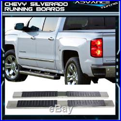 For 04-13 Chevy Silverado Crew Cab 5inch Side Step Bar Running Boards SS Chrome