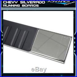 For 04-13 Chevy Silverado Crew Cab 5inch Side Step Bar Running Boards SS Chrome