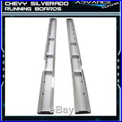For 04-13 Chevy Silverado Crew Cab 6inch Side Step Bar Running Board Chrome Pair