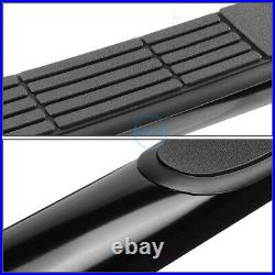 For 04-14 Colorado Canyon Crew Cab 3 Black Mild Steel Step Bar Running Boards