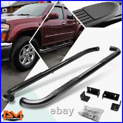 For 04-14 Colorado/GMC Canyon Crew Cab 3 Side Step Nerf Bar Running Board Black
