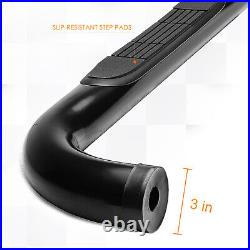 For 04-14 Colorado/GMC Canyon Crew Cab 3 Side Step Nerf Bar Running Board Black