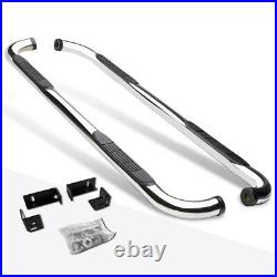 For 04-14 Colorado/GMC Canyon Crew Cab 3Side Step Nerf Bar Running Board Chrome