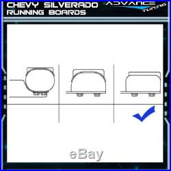 For 07-17 Chevy Silverado Sierra 1500 Crew Cab 6inch Nerf Bar Running Board Pair