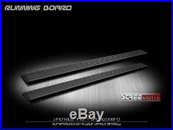 For 07-18 Chevy Silverado Crew 5 Matte Blk Aluminum Step Bar Running Boards I4