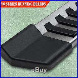 For 07-18 Chevy Silverado Double Cab 6 Running Boards Side Step Nerf V Grey