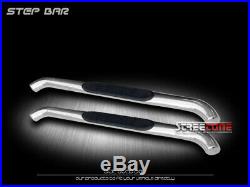 For 07-18 Chevy Silverado Reg Cab 3 Chrome Side Step Nerf Bars Running Boards