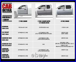 For 07-18 Chevy Silverado Reg Cab 4 Hd Black Side Step Nerf Bars Running Boards