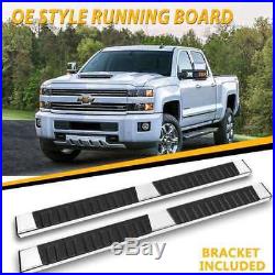 For 07-18 SILVERADO/SIERRA Double Cab 6 Running Board Side Step Nerf Bar S/S H