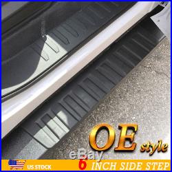 For 07-18 Silverado Double/Extended Cab 6Running Board Nerf Bar Side Step BLK H